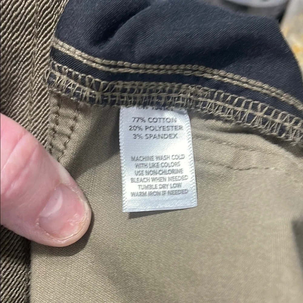 Field & Stream Green Cargo Pants Durable Cotton